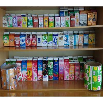 Aseptic beverage box carton packing composite materials