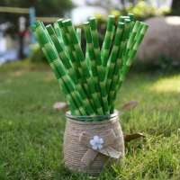 6*197 Colorful Disposable Wholesale Drinking Biodegradable Paper Straw